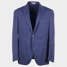 Boglioli Navy Blue Unstructured 'K Jacket' Lightweight Cotton Suit 46R NWT