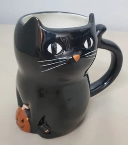 NEW Target Hyde and Eek Black Cat Pumpkin Mug Halloween 2023 Stoneware 14 Oz - Picture 1 of 8