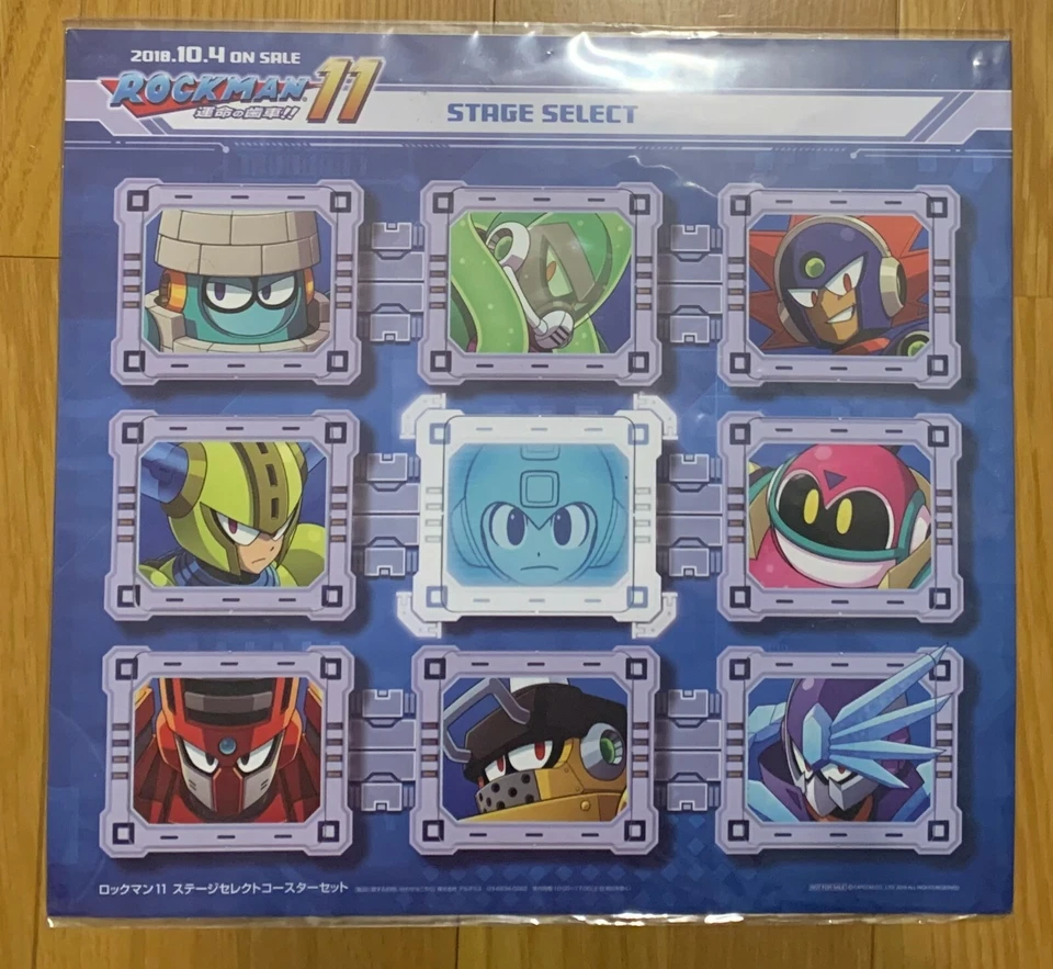 Rock Man 11 Tokyo Game Show Stage Select Boss Sheet Japan 2018 - Image 1 of 1