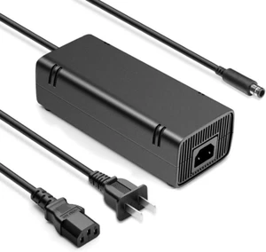 For Xbox 360 E Power Supply Brick with Power Cord, AC Adapter Power Supply Charg - Picture 1 of 12
