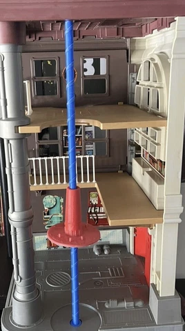 Vintage Kenner Real Ghostbusters firehouse Pole & Base replacement 3D Print 1987 Cover