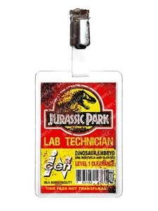 Jurassic Park Dinosaur Lab Technician Blood Cosplay Prop Comic Halloween - Picture 1 of 1