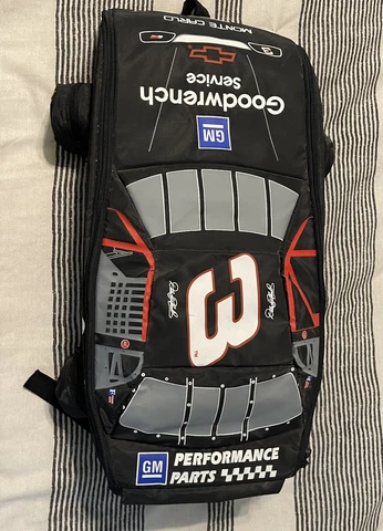Vintage Dale Earnhardt #3 Race car Youth Backpack 1993 Baggo Goodwrench Cover