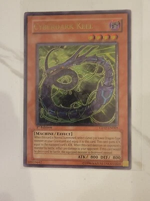 Yugioh! Cyberdark Keel CDIP-EN003 Ultimate Rare 1st Edition - NM  - Image 1 of 2