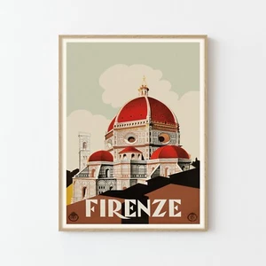 Firenze, Florence Italy Vintage Travel Poster Fine Art Print | Home Decor - Picture 1 of 6