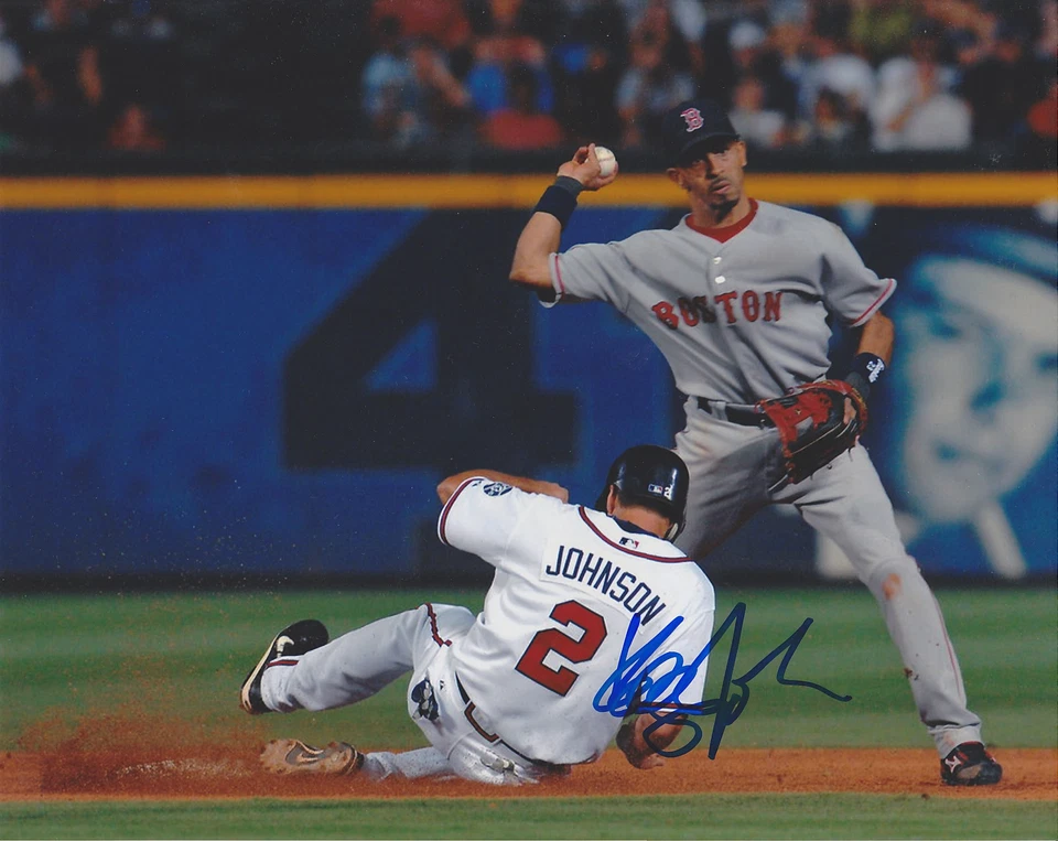 FOTO 8X10 FIRMADA POR KELLY JOHNSON ATLANTA BRAVES YANKEES METS RED SOX RAYS Foto 1 de 1