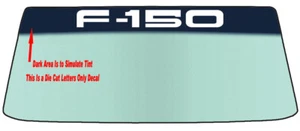 FITS FORD F-150 WINDSHIELD BANNER DECAL WITH APPLICATION TOOL - Picture 1 of 2