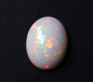 Piedra preciosa de ópalo blanco etíope multi ópalo de fuego cabujón ovalado uso fabricación de joyas - Imagen 1 de 4