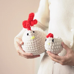Crochet Kit for Beginners Crochet Starter Kits Crochet Chicken DIY Kit Xmas Gift - Picture 1 of 9