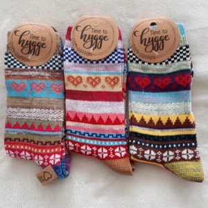 3 Pares De Calcetines Noruegos Multicolor Para Damas Con Algodón Talla 35 A 42 - Imagen 1 de 7