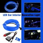 Blue Led Auto Car Interior Decor Atmosphere Wire Strip Light Lamp Accessories Ed