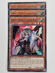 Yu Gi Oh - 3x LCKC-EN078 Ghost Ogre & Snow Rabbit - Ultra Rare - Picture 1 of 5