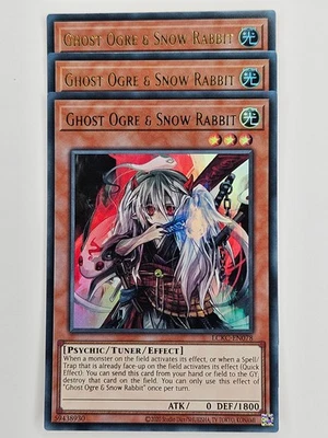 Yu Gi Oh - 3x LCKC-EN078 Ghost Ogre & Snow Rabbit - Ultra Rare - Image 1 of 4