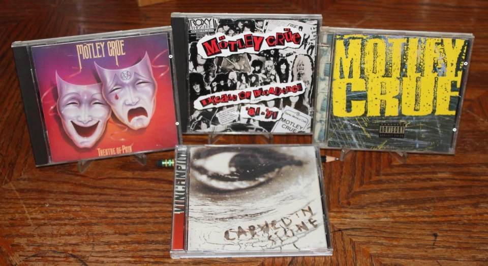 Motley Crue/ Vince Neil CD lot of 4 Classic Rock Hard Heavy Metal Hair 80s - Imagem 1 de 2