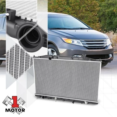 Repuesto de radiador de refrigeración de núcleo de aluminio estilo OE para Honda Odyssey 11-17 Foto 1 de 4
