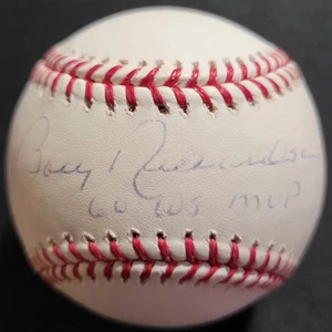 BOBBY RICHARDSON AUTOGRAPHED / SIGNED OMLB BASEBALL "1960 WS MVP"  NY YANKEES  - Picture 1 of 2