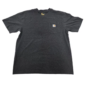 Camiseta Carhartt K87 Original Fit Bolsillo Hombre’s L Gris Oscuro - Imagen 1 de 6