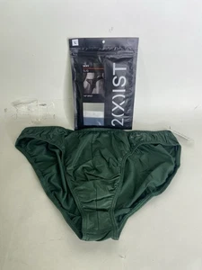 2xist Sexy Sliq Hip Brief Underwear Hunter Green Mens Size L - Picture 1 of 5