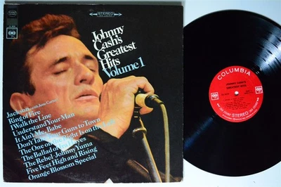 JOHNNY CASH Greatest Hits Volume 1 COLUMBIA LP VG++ 1st press - Image 1 of 2