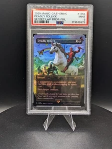 2025 Magic The Gathering Deadly Rollick Secret Lair Rainbow Foil PSA 9 - Picture 1 of 2