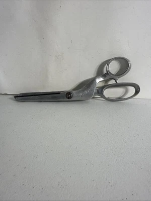 Vtg Le Bec Scissors 4” Blade Pinking  Shears 10” Length Chrome Plated~fm Germany - Image 1 of 4