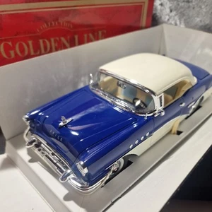 Mira 1955 Buick Century Blue Golden Line 1/18 Diecast Metal New but Old VGC - Picture 1 of 12