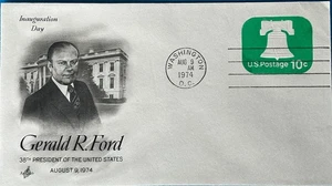 Día de la inauguración de Artcraft 1974 Gerald Ford 38º presidente de Estados Unidos 9 de agosto de 1974 - Imagen 1 de 1