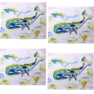 Whale King of Sea 17.5 Inch Kitchen Dining Room Placemats Set of 4 Betsy Drake - Imagen 1 de 2