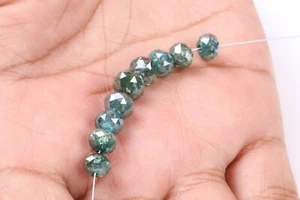 1pcs Perline Diamanti Sfaccettate Blu Naturale 4mm, Perline Diamanti Sciolte Rotonde Forate - Foto 1 di 5