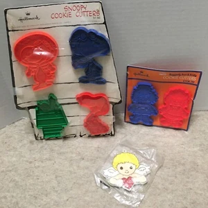 7 Hallmark Keksausstecher SNOOPY Raggedy Ann & Andy + CUPID ENGEL - NEU offen Pack - Bild 1 von 9