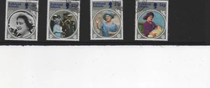 Falkland Islands Stamps 1985 Life and Times of Queen Mother set of 4 Fine Used - Picture 1 of 1