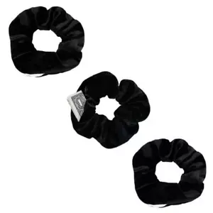3 PACK Velvet Hair Scrunchies with Hidden Zipper Pocket Stash Scrunchy Hair Ties - Picture 1 of 2