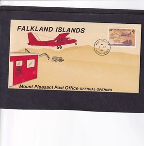 Falkland I 1984 Mount Pleasang PO Official Opening special cover M Pleasant pmk - Picture 1 of 1