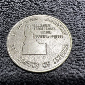 Nat'l Jamboree medal Idaho 1969 excellent condition-plastic sleeve. Lot M 185 - Picture 1 of 5