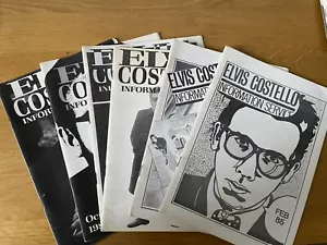6 Elvis Costello Informationsdienst Fanzines 1985 - Bild 1 von 7
