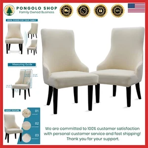 Fundas elásticas para silla lateral respaldo ala decorativo lavable para comedor - Imagen 1 de 9