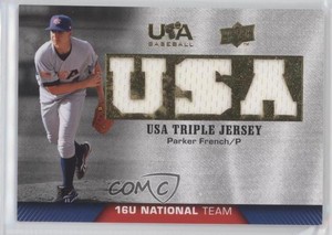 2009 USA Baseball Box Set Triple Jersey 16U National Team Parker French