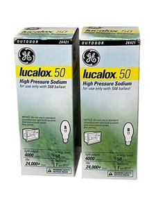 Lámpara de sodio de alta presión GE Lucalox 50 para uso en exteriores con lastre S68 - Imagen 1 de 3