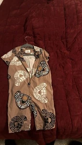 Baby Thomas Bear Cotton Poplin Playsuit In Beige - Picture 1 of 3