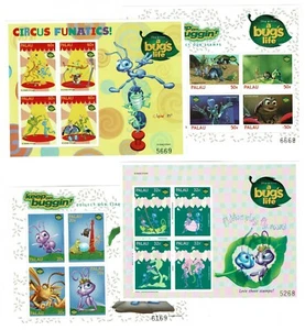 Sellos Walt Disney Bugs life Bichos Pixar Disney stamps Palau - Imagen 1 de 1