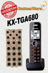 Kit de reparación de teclado ButtonWorx Panasonic KX-TGA680s KX-TGA680b KXTGA680 KX-TGFA51b - Imagen 1 de 4