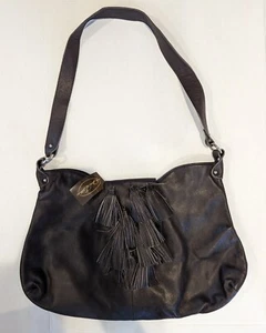 Onna Ehrlich Large Brown Leather "Olivia" Messenger Bag BNWT - Picture 1 of 8