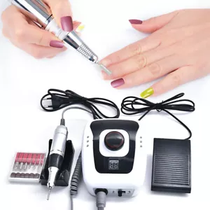 Profi Nagelfräser Elektrisch Nagelfräser Set Maniküre Pediküre Kit 32W 35000RPM - Bild 1 von 16