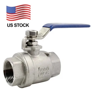 3/4" 3/4 inch SS Ball Valve NPT Female Thread Full Port Stainless Steel 316 - Picture 1 of 4