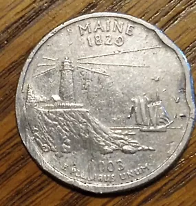 2003P Maine Quarter Got To See This. (S7ATES)Not (STATES) - Picture 1 of 15