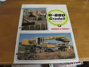 Folleto de información y ventas 7557 de Warner & Swasey Gradall G-880 - Imagen 1 de 9