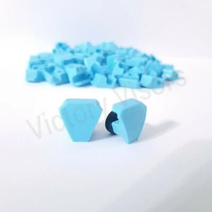 BULK Mini Football Visor Clips. AS LOW AS $1.50 PER CLIP. Blue UA Mini Clips - Foto 1 di 1