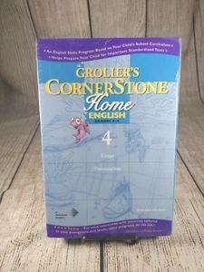 Grolier's CORNERSTONE HOME ENGLISH #4 Grades 3-4 Usage Punctuation CD-ROM  NEW - Picture 1 of 2