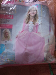 Prinzessin Kostüm Mädchen Gr. M mit Perrücke