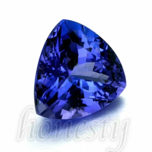 3X Beautiful Blue Tanzanite AAA 10mm Stunning Trillion Cut Loose Gemstone 6.20ct - Picture 1 of 6